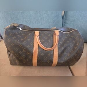 Louis Vuitton Duffle Bag, Clean On The Inside And Out, LV Lock, Travel Bag